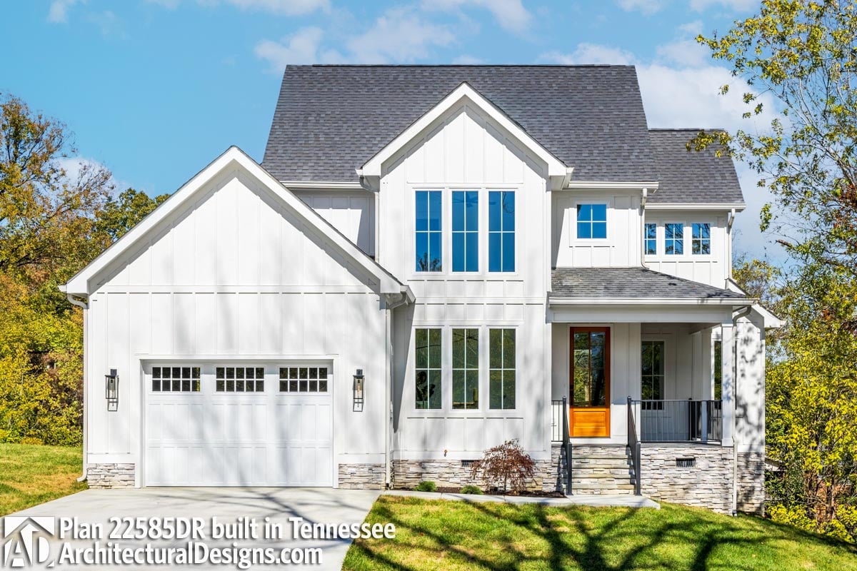 build gallery item - Modern Farmhouse Plan 22585DR Comes to Life in Tennessee