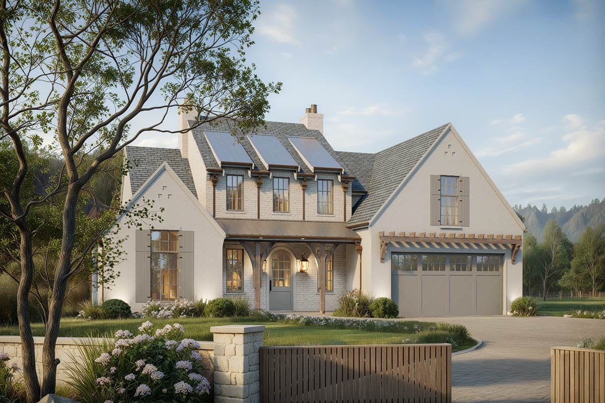Plan image - 270113AF:3-Bed Modern French Country Cottage with Basement Expansion - 3512 Sq Ft