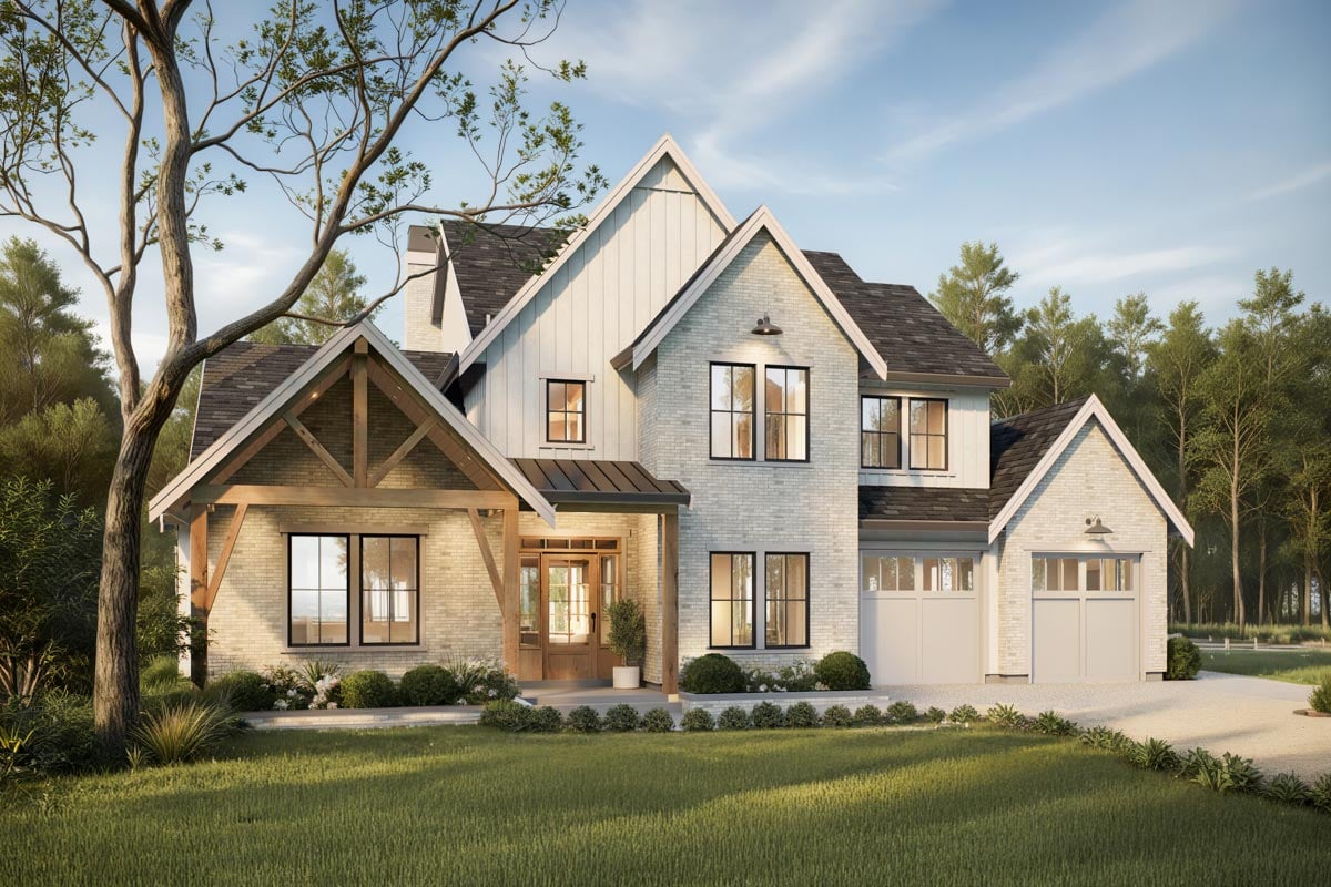 Plan image - 270114AF:4-Bed Modern Craftsman House Plan with Main Level Primary Suite - 3367 Sq Ft