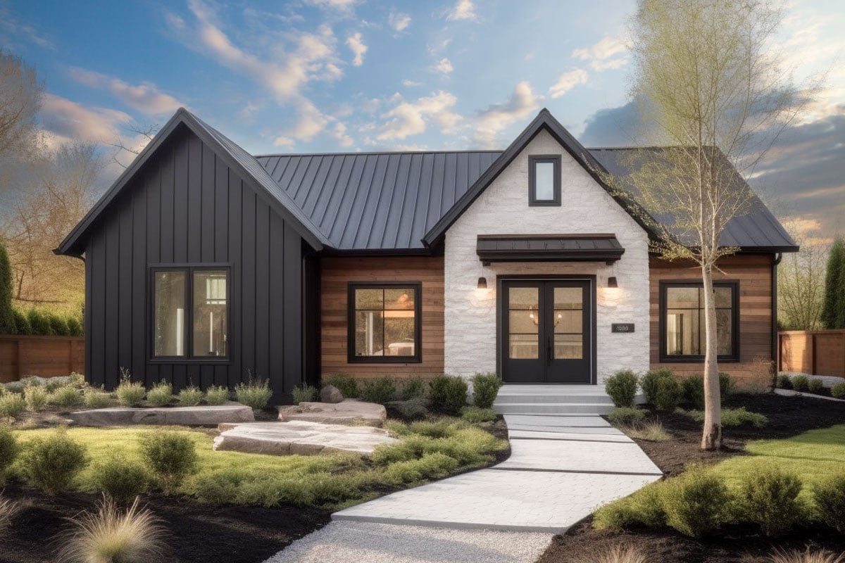 Plan image - 420092WNT:Contemporary Cottage House Plan Under 1600 Square Feet with 3 Bedrooms