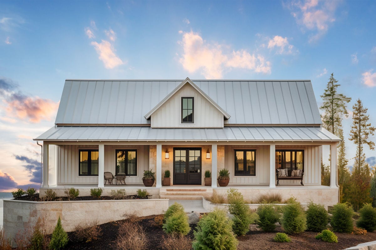 Plan image - 420118WNT:1-Story Modern Farmhouse Plan with 3-Beds and a Flex Room - 2100 Sq Ft