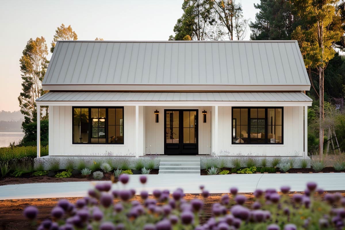 Plan image - 420175WNT:2-Bed Contemporary Country Ranch with Vaulted Living - Under 1100 Sq Ft