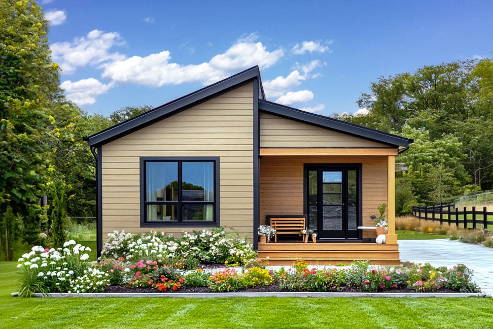 Plan image - 421010WNT:Simple 3-Bedroom Modern Cottage House Plan - 1200 Sq Ft