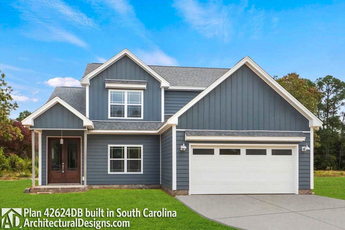 build gallery item - House Plan 42624DB Comes to Life in South Carolina