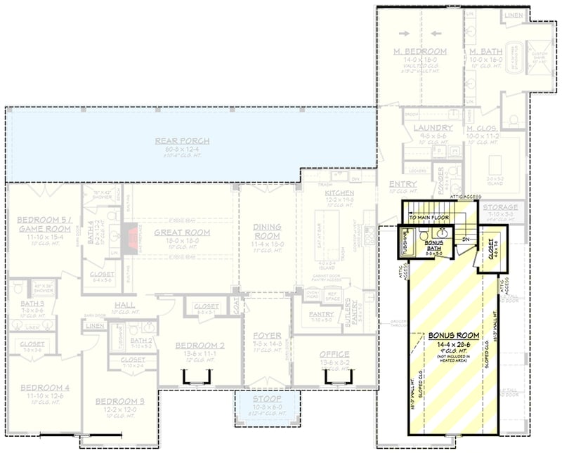 floor plan image Bonus Level