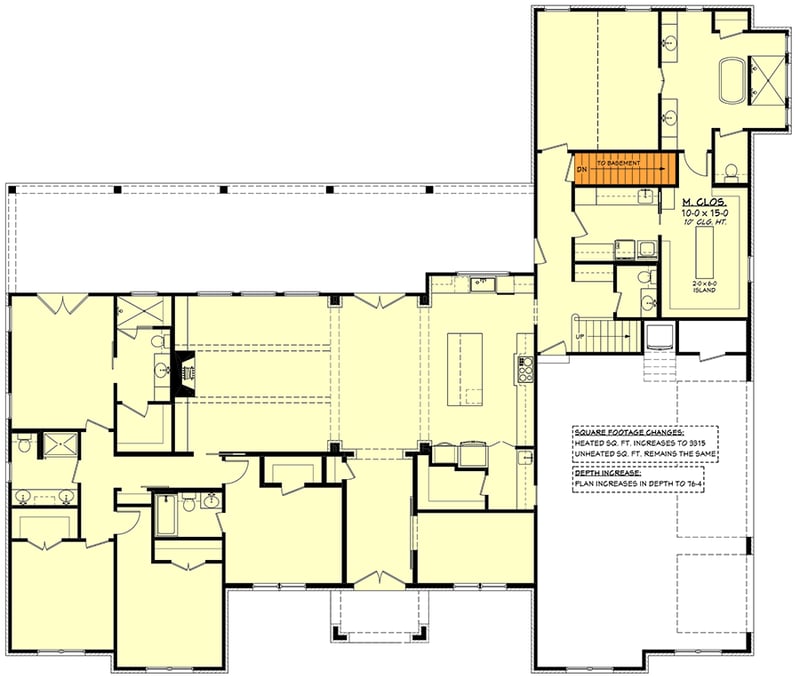 floor plan image Basement Stairs Location