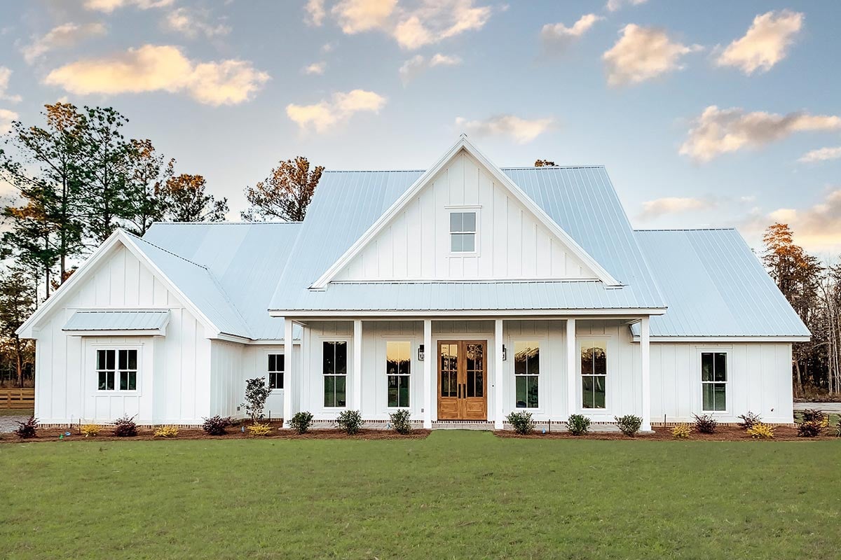 Plan image - 56440SM:Split Bedroom Modern Farmhouse With Rear Grilling Porch - 2166 Sq Ft
