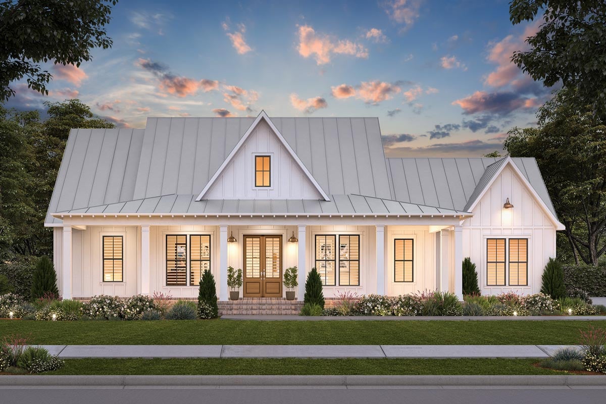 Plan image - 56510SM:Farmhouse with Home Office and Wraparound Porch - 2085 Sq Ft