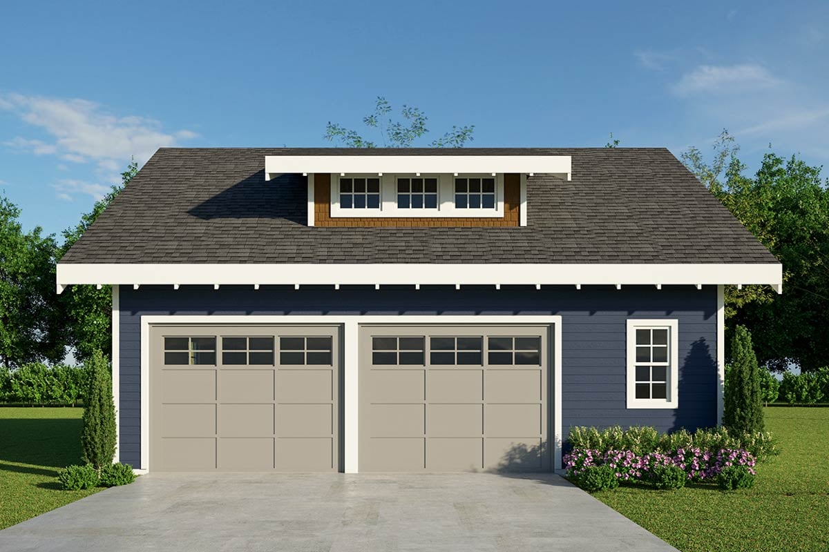 Plan image - 72794DA:Craftsman Carriage House with Shed Dormer