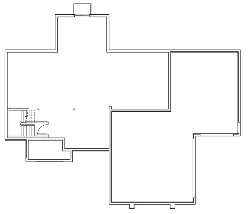 floor plan image Unfinished Basement