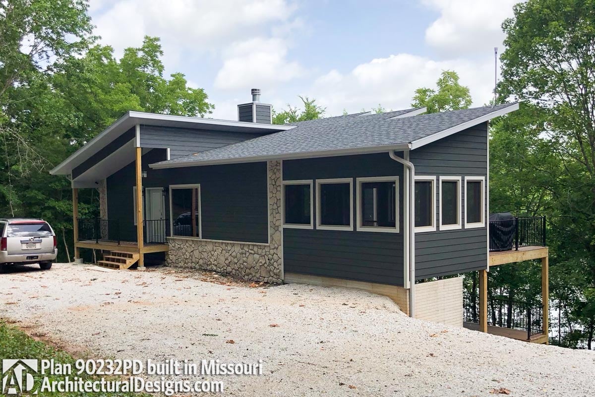 build gallery item - Modern House Plan 90232PD Comes to Life in Missouri