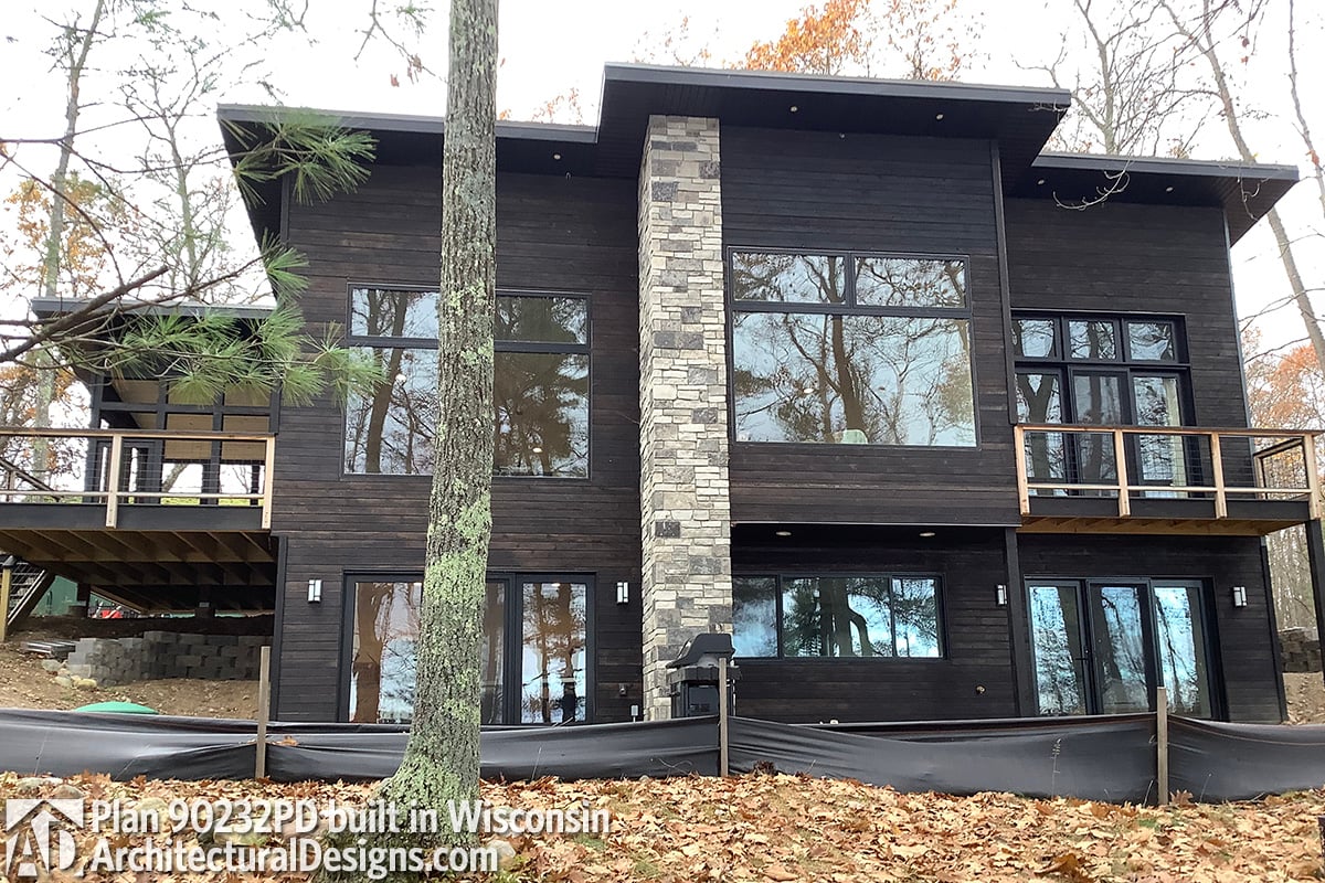 build gallery item - Modern House Plan 90232PD comes to life in Wisconsin