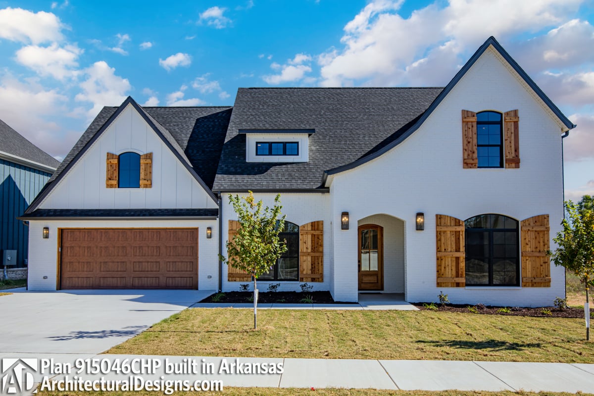 build gallery item - Tudor House Plan 915046CHP Comes to Life in Arkansas
